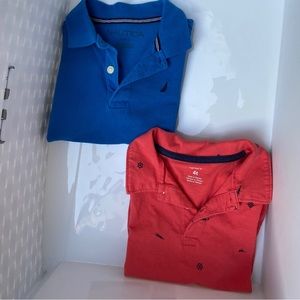 COPY - Lot of 2 Boys Polo Nautical Shirts - Carter’s and Nautica Size 4T & 4